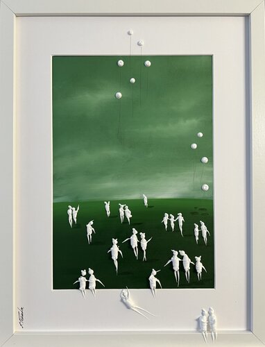 Action. Freedom. Love. EKA♥️P♥️ par Eka Peradze, Peinture en vente sur Singulart