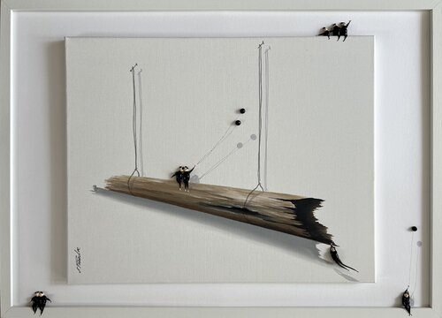 ♥️Action-Freiheit XIIl-12♥️Eka de Eka Peradze, Pintura a la venta en Singulart