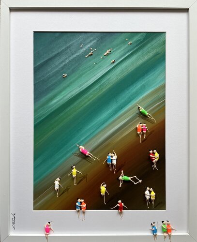 Action, Freedom, Love,Family. de Eka Peradze, Pintura a la venta en Singulart