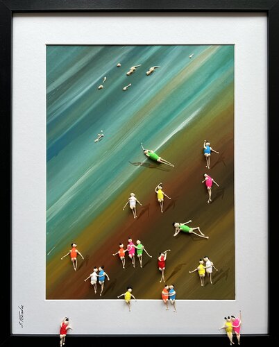 Action, Freedom, Love,Family. de Eka Peradze, Pintura a la venta en Singulart