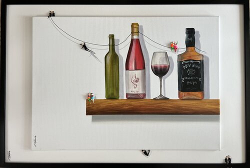 ♥️Action-Freiheit -12♥️Eka de Eka Peradze, Pintura a la venta en Singulart