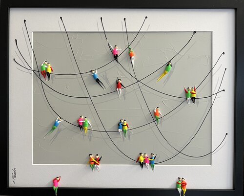 Action. Freedom. Love. EKA♥️.P♥️ par Eka Peradze, Peinture en vente sur Singulart