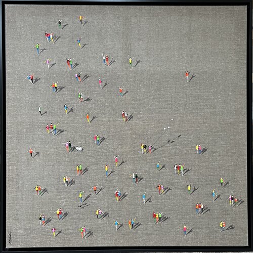 Action.Freedom. Love.L.♥️only 2 days par Eka Peradze, Peinture en vente sur Singulart