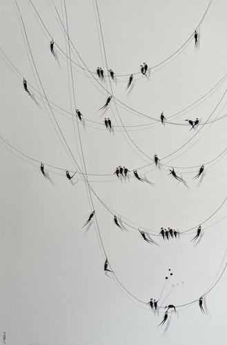 ♥️Action-Freiheit -12♥️Eka par Eka Peradze, Peinture en vente sur Singulart