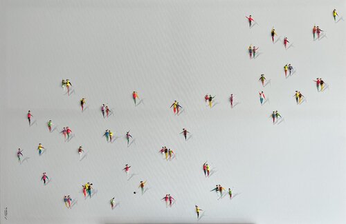 ♥️Action-Freiheit -12♥️Eka par Eka Peradze, Peinture en vente sur Singulart