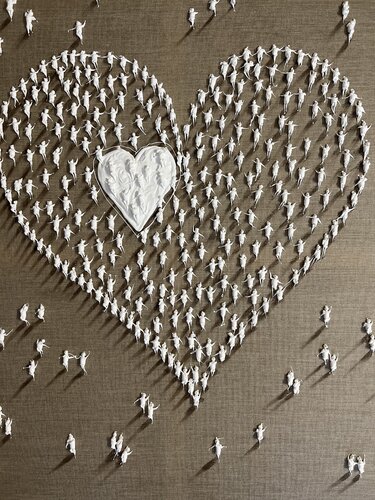 Action.Freedom. Love ❤️.♥️Ek par Eka Peradze, Peinture en vente sur Singulart