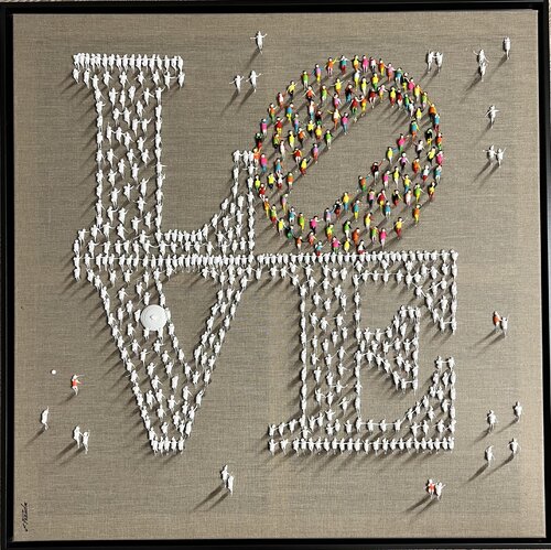 Action.Freedom. Love ❤️.♥️Ek par Eka Peradze, Peinture en vente sur Singulart