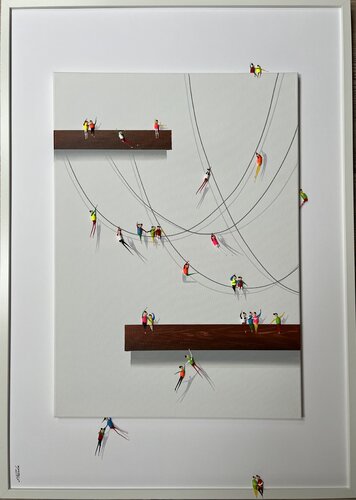 ♥️Action-Freiheit -12♥️Eka par Eka Peradze, Peinture en vente sur Singulart