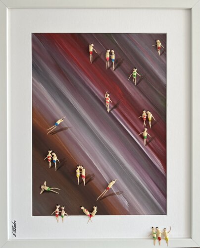 Summer SALE  DISCOUNT .Day on the beach di Eka Peradze, Pittura in vendita su Singulart