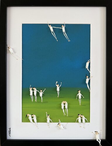 Summer SALE  DISCOUNT .Day on the beach di Eka Peradze, Pittura in vendita su Singulart