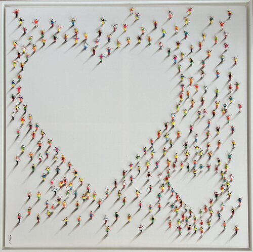 Action.Freedom. Love ❤️.♥️Ek par Eka Peradze, Peinture en vente sur Singulart