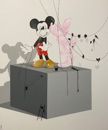 Action.Freedom. Love ❤️.♥️Ek by Eka Peradze, Painting for Sale on Singulart