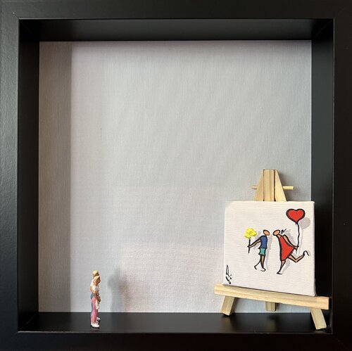 Action. Love,Freedom. van Eka Peradze, Schilderij te koop op Singulart