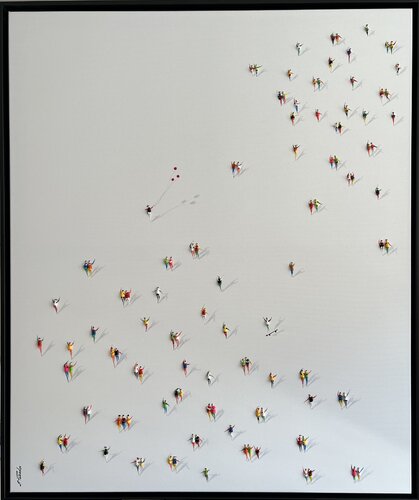 Action.Freedom. Love ❤️ Eka🌹🌹 van Eka Peradze, Schilderij te koop op Singulart