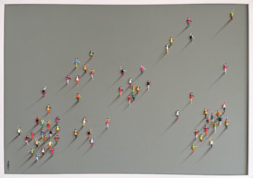 Action.Freedom. Love ❤️.♥️Ek von Eka Peradze, Malerei kaufen auf Singulart