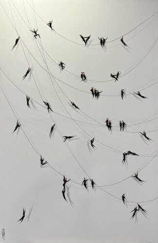 Action.Freedom. Love ❤️.♥️Ek von Eka Peradze, Malerei kaufen auf Singulart