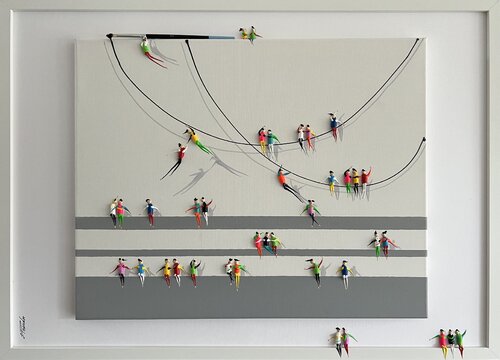 Action.Freedom. Love ❤️.♥️Ek von Eka Peradze, Malerei kaufen auf Singulart