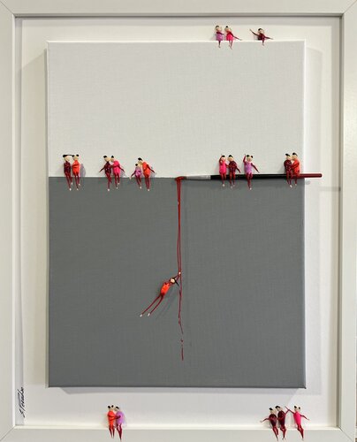 Action.Freedom. Love ❤️.♥️Ek par Eka Peradze, Peinture en vente sur Singulart