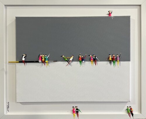 Action.Freedom. Love ❤️.♥️Ek par Eka Peradze, Peinture en vente sur Singulart