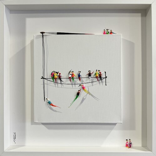 Action.Freedom. Love ❤️.♥️Ek di Eka Peradze, Pittura in vendita su Singulart