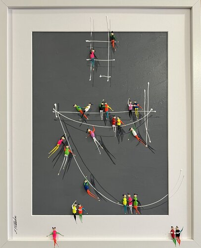 Action.Freedom. Love ❤️.♥️Ek par Eka Peradze, Peinture en vente sur Singulart
