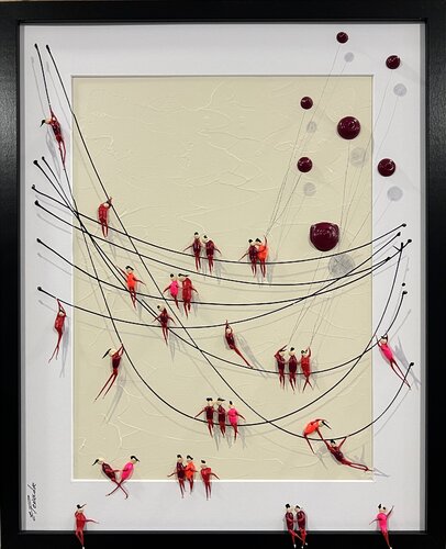 Action.Freedom. Love ❤️.♥️Ek par Eka Peradze, Peinture en vente sur Singulart