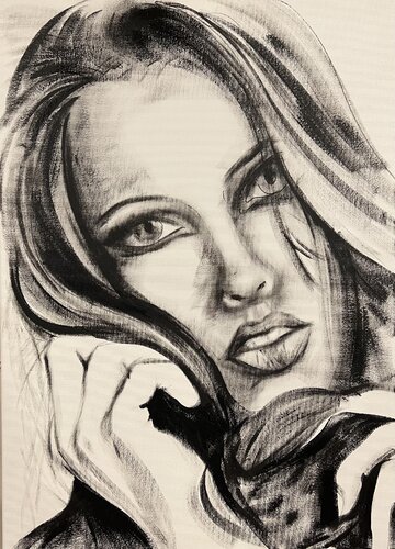 Action. Frau. ♥️ de Eka Peradze, Pintura a la venta en Singulart