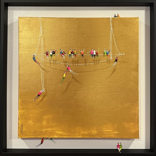 Action.Freedom. Love ❤️.♥️Ek par Eka Peradze, Peinture en vente sur Singulart