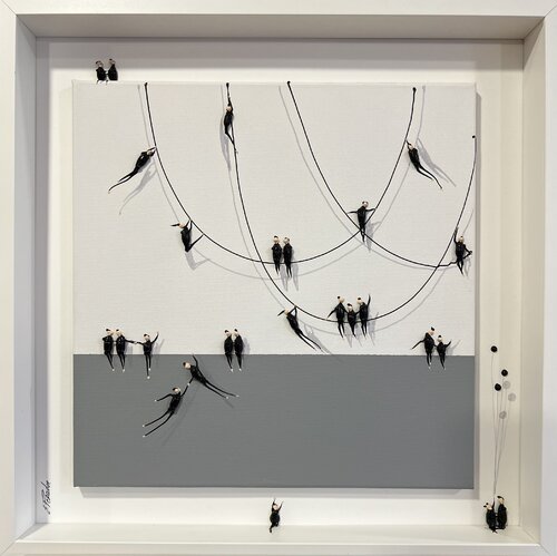 Action.Freedom. Love ❤️.♥️Ek par Eka Peradze, Peinture en vente sur Singulart