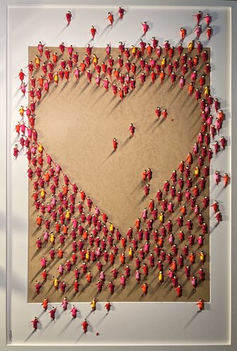 Action.Freedom. Love ❤️.♥️Ek par Eka Peradze, Peinture en vente sur Singulart