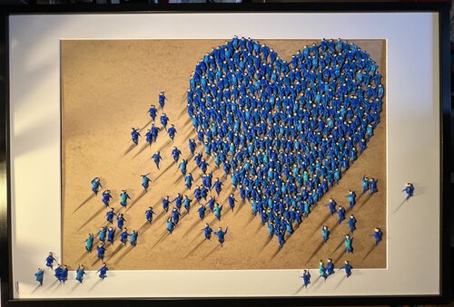 Action.Freedom. Love ❤️.♥️Ek par Eka Peradze, Peinture en vente sur Singulart