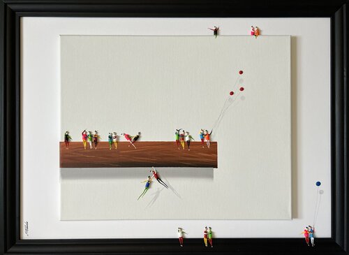 Action.Freedom. Love ❤️.♥️Ek par Eka Peradze, Peinture en vente sur Singulart