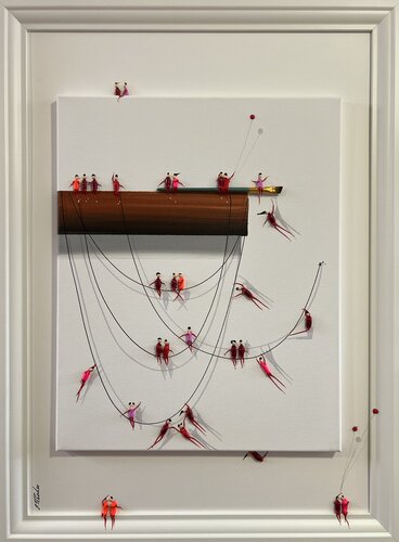 Action.Freedom. Love ❤️.♥️Ek di Eka Peradze, Pittura in vendita su Singulart