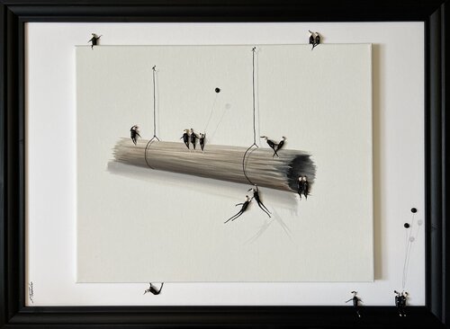 Action.Freedom. Love ❤️.♥️Ek par Eka Peradze, Peinture en vente sur Singulart