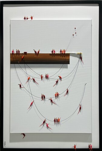 Action.Freedom. Love ❤️.♥️Ek par Eka Peradze, Peinture en vente sur Singulart