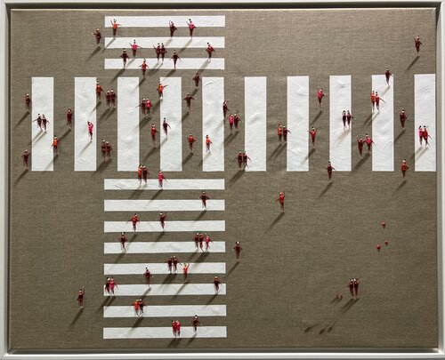 Action.Freedom. Love ❤️.♥️Ek par Eka Peradze, Peinture en vente sur Singulart