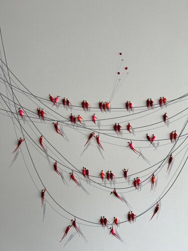 Action.Freedom. Love ❤️.♥️Ek par Eka Peradze, Peinture en vente sur Singulart