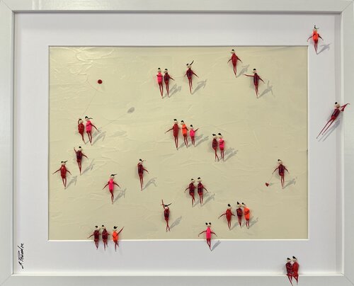 Action.Freedom. Love ❤️.♥️Eka par Eka Peradze, Peinture en vente sur Singulart