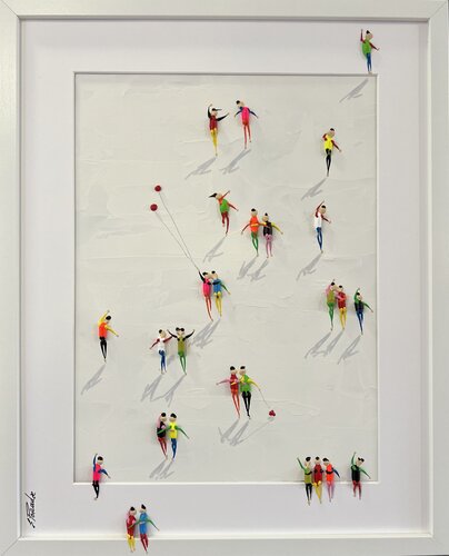 Action.Freedom. Love ❤️.♥️Eka par Eka Peradze, Peinture en vente sur Singulart