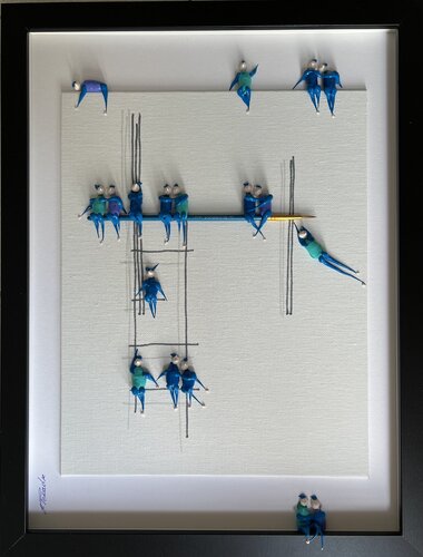 Freedom. Love. ❤️ Family par Eka Peradze, Peinture en vente sur Singulart