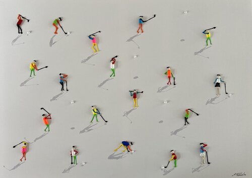 Golf. Freedom, Love par Eka Peradze, Peinture en vente sur Singulart