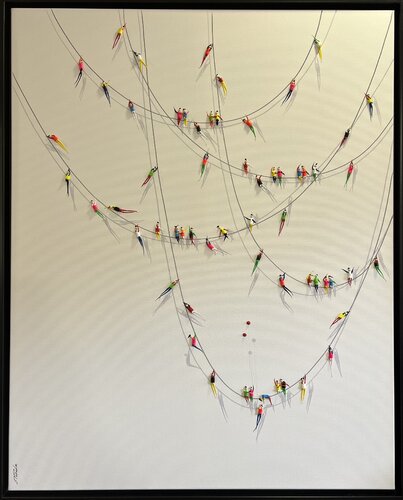 Action.Freedom. Love ❤️.♥️Ek par Eka Peradze, Peinture en vente sur Singulart