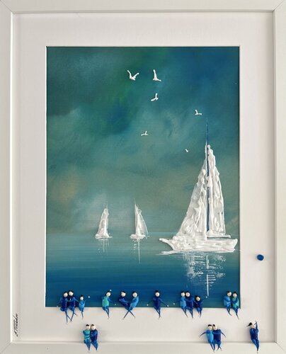 Freedom. Love. ❤️ Family par Eka Peradze, Peinture en vente sur Singulart