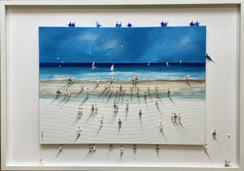 Action, Freedom, Love,Family. de Eka Peradze, Pintura a la venta en Singulart