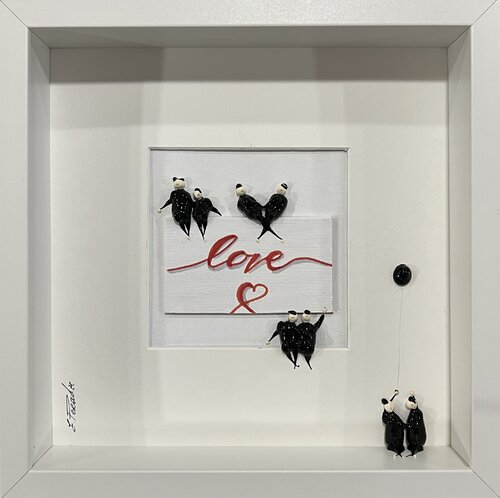 Action.Freedom. Love ❤️.♥️Ek par Eka Peradze, Peinture en vente sur Singulart
