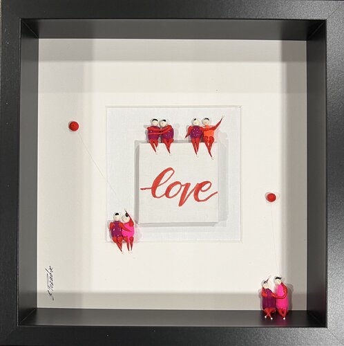 Action.Freedom. Love ❤️.♥️Ek par Eka Peradze, Peinture en vente sur Singulart