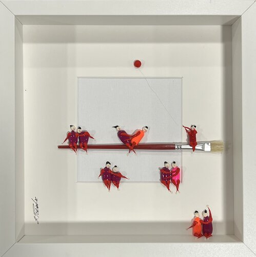 Action.Freedom. Love ❤️.♥️Ek von Eka Peradze, Malerei kaufen auf Singulart