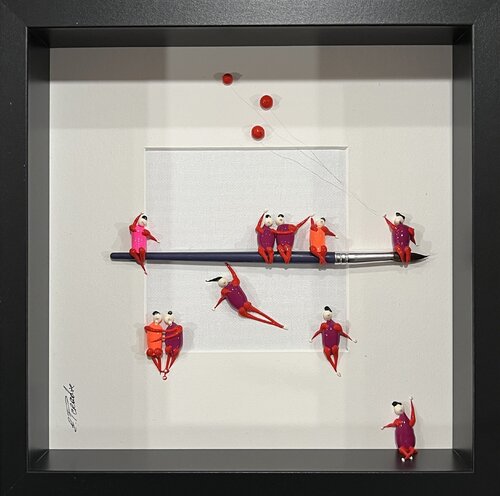 Action.Freedom. Love ❤️.♥️Ek par Eka Peradze, Peinture en vente sur Singulart