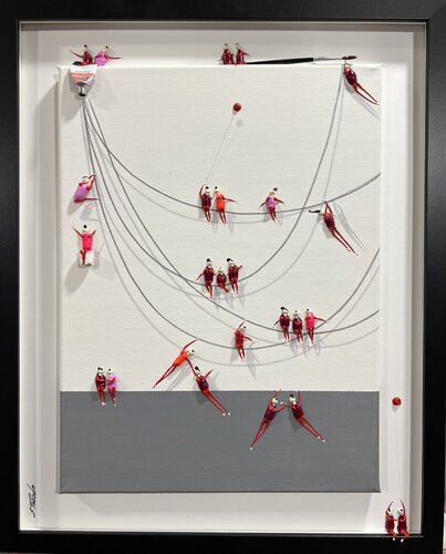 Action.Freedom. Love ❤️.♥️Ek by Eka Peradze, Painting for Sale on Singulart