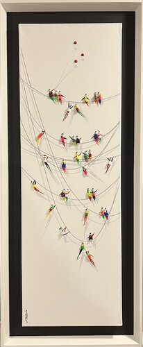 Action.Freedom. Love ❤️.♥️Ek par Eka Peradze, Peinture en vente sur Singulart
